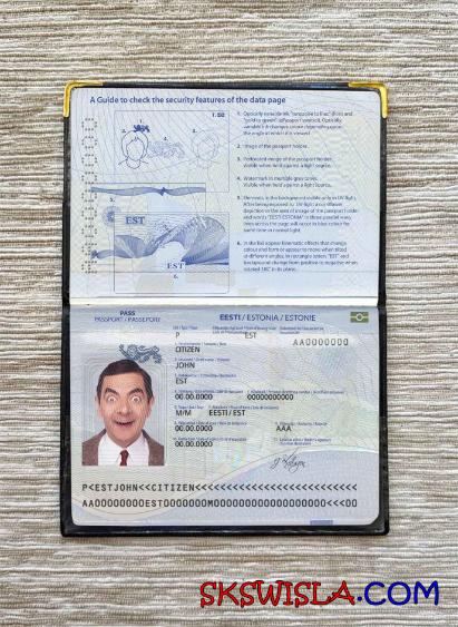 Estonia zdjęcie do paszportu pliki PSD, skan i fotografowany obraz